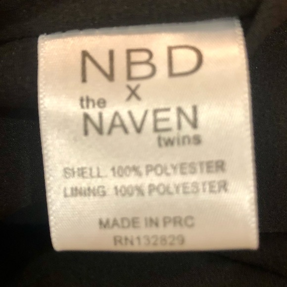 Revolve NBD X Naven Twins Black Mini Dress - Picture 6 of 9